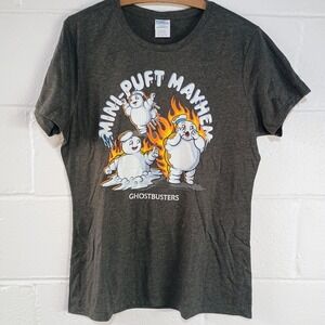 Ghostbusters - Mini-Puft Mayhem Women's LARGE‎ T-Shirt Marshmallow Man